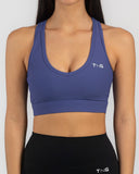 TNG Ribbed V-Cut Sport Bra