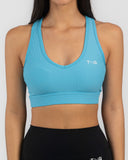 TNG Ribbed V-Cut Sport Bra